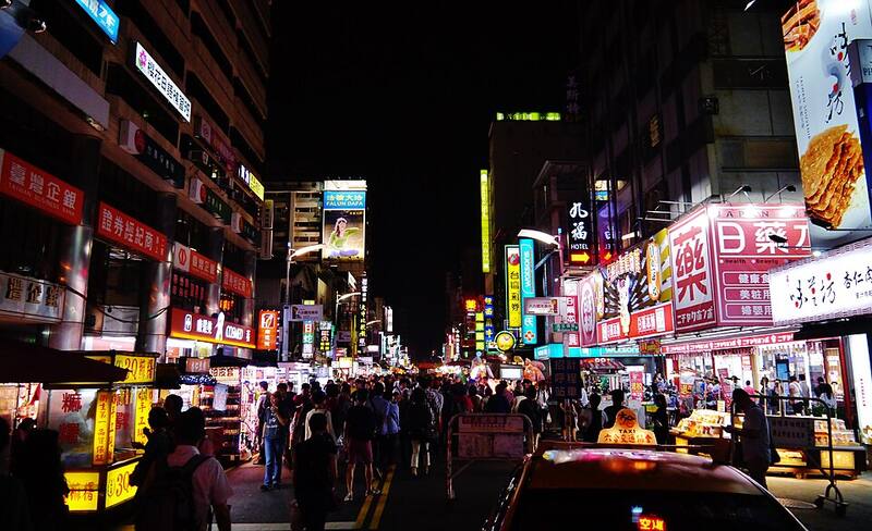 六合夜市:六合夜市夜景