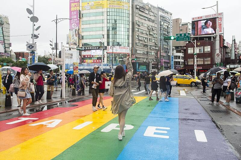 西门町:西门町的彩虹斑马线